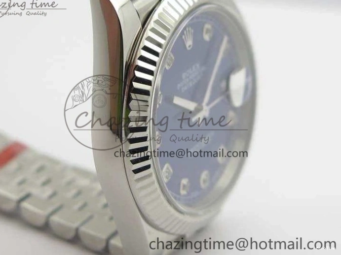 MiroTime 0325 SoftTouch DateJust 228238 SS Noob 1:1 Best Edition Blue Dial Diamond On Jubilee Bracelet A 3498